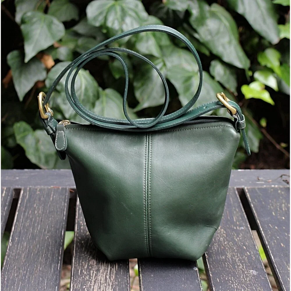Coach Vintage - MacDougal Zip Crossbody 4130 in Bottle Green, USA Pre-1994